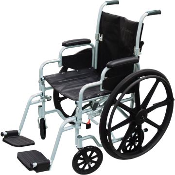 Poly-Fly Lightweight Wheelchair and Flyweight Transport Chair Combo