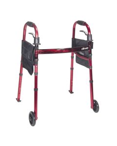 Universal (Adult/Junior) Deluxe Folding Walker, Two Button